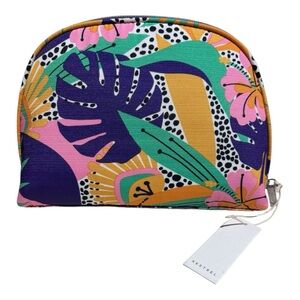 NEW Kestrel Large Round Clutch – Tropical Abstract Print